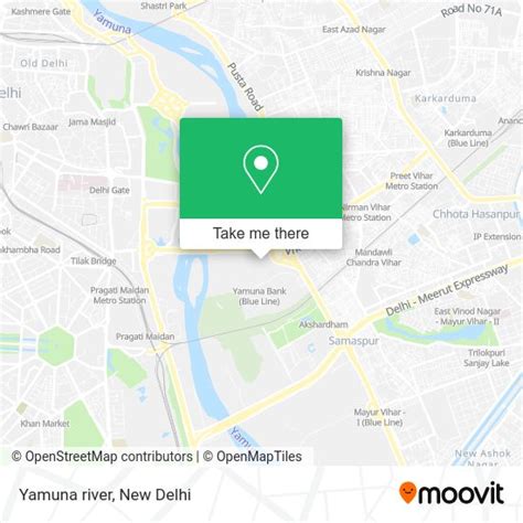 How to Get to Yamuna river in Delhi by Bus, Metro or Train?