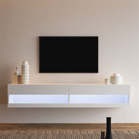 Buy VASTAIR Floating TV Stand Wall ed for 75 Inch, Floating ...