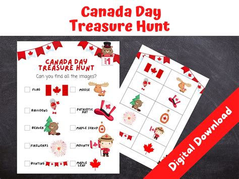 Buy Canada Day Treasure Hunt, Scavenger Hunt, Canada Day Games, INSTANT ...