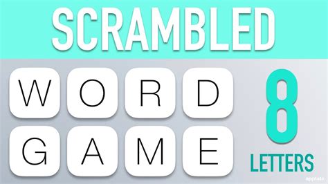 Scrambled Word Games - Guess the Word Game (8 Letter Words) - YouTube