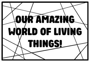 OUR AMAZING WORLD OF LIVING THINGS! Grade 2 Science Coloring Pages ...