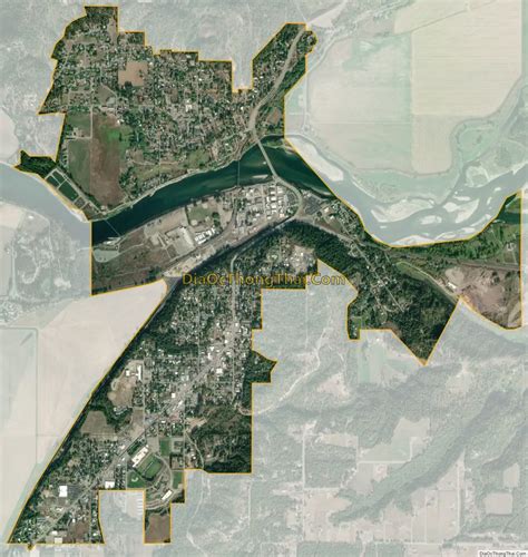 Map of Bonners Ferry city - Thong Thai Real