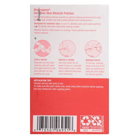 Neutrogena Hydrocolloid Sensitive Skin Acne Patches - Shop Facial ...