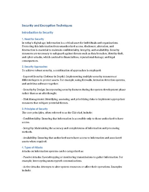 Security and Encryption Techniques - Security and Encryption Techniques ...