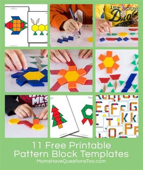 Image result for Spring Pattern Block Templates