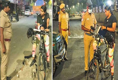 Sudden inspection of bicycles at night -Assistant Commissioner Ramya ...