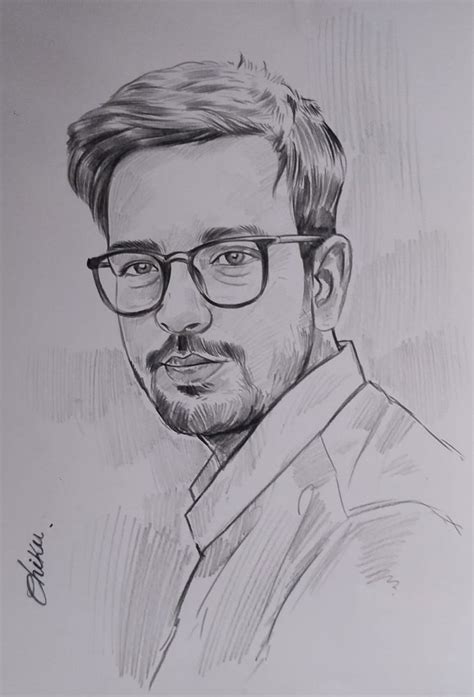 Image result for Sketch Image of Man Using Computer