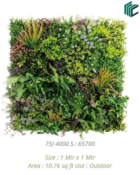 Artificial Plants & Flowers Vertical Garden Panel 75 – M Cube Spaces
