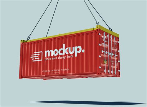 Free Shipping Container Mockup PSD - Good Mockups