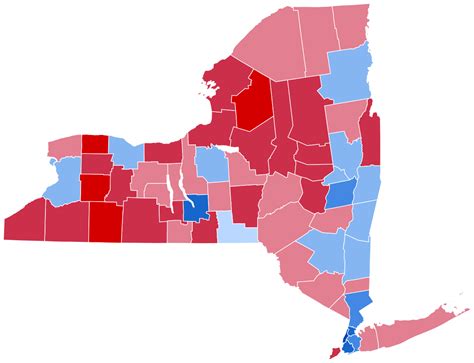 Election Results Map by County 的图像结果