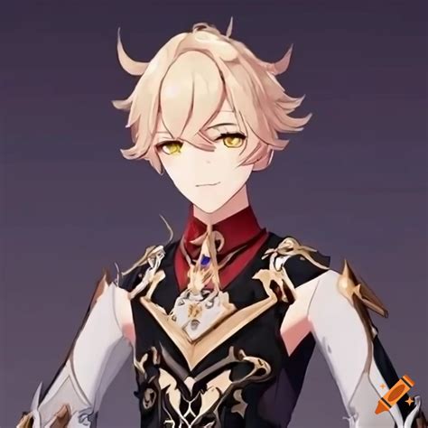 Male genshin impact character on Craiyon