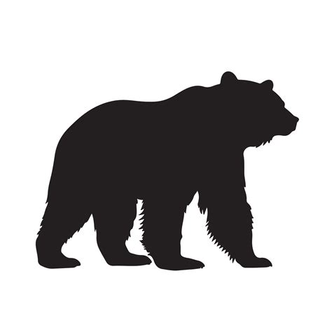 Bear Silhouette Vector 29193064 Vector Art at Vecteezy