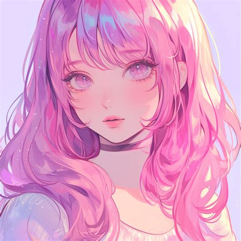Pastel Pink Anime Girl Avatar by robokoboto