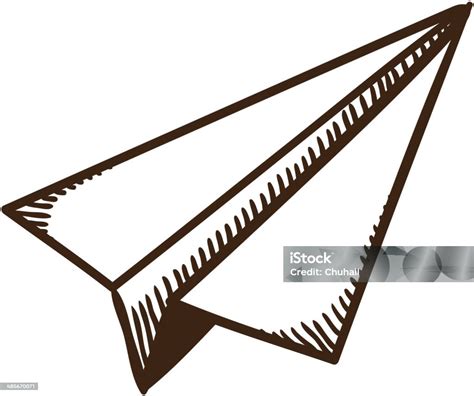 Paper Airplane Symbol Stock Illustration - Download Image Now - Air ...