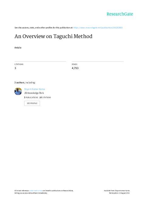 Taguchi Method Examples 的图像结果