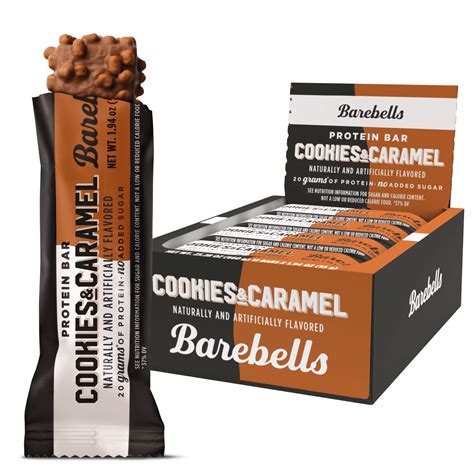 Barebells Protein Bars with 20g High Protein, 1.9oz Bars, Cookies ...