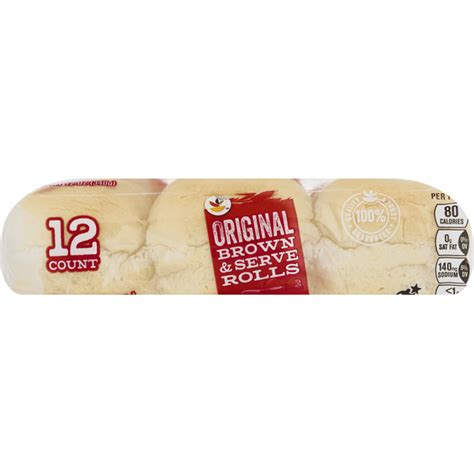 Store Brand Brown & Serve Rolls, Original (12 each) Delivery or Pickup ...