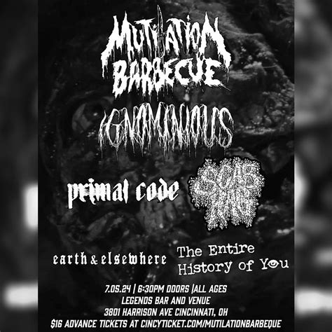 Mutilation Barbeque - Ignominious - Primal Code and more ~ 7.05.24 ...