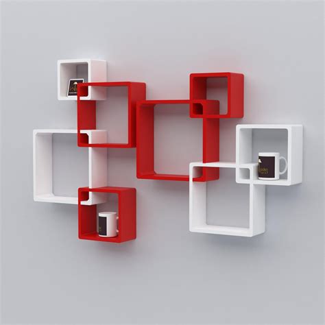 Buy Wooden Wall Shelves ( Set of 8 ) Online at woodentwist – WoodenTwist