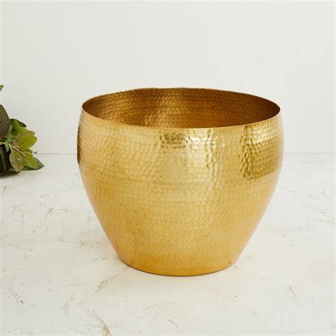 Buy Cascade Metal Hammered Planter from Home Centre at just INR 2499.0