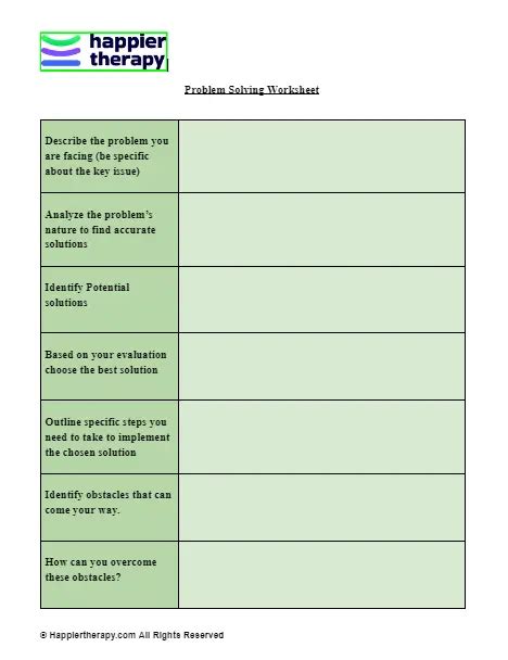 Problem Solving Worksheet 的图像结果