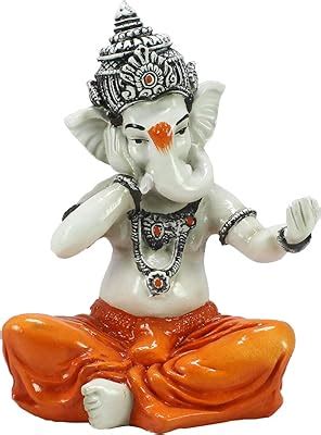 Buy eCraftIndia Lord Ganesha Worship shivliing Decorative Showpiece ...