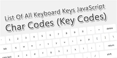 Image result for JavaScript Key Codes