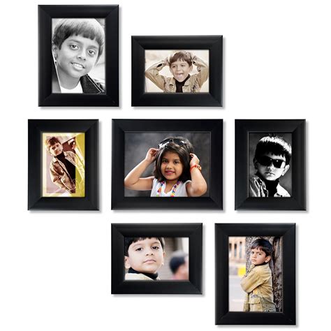 AJANTA ROYAL Set of 7 Individual Photo Frames | Wall Collage Picture ...