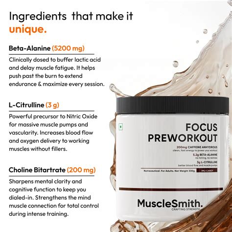 Muscle Smith Focus Pre Workout