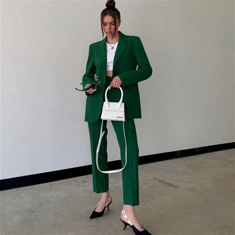 New Double-breasted Jacket Long Sleeve Blazer Suit CODE: KAR1441– Monrsh