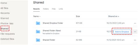 Image result for Dropbox Add File to Shared Folder