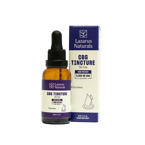 CBG Isolate Tincture - 9000 MG, 30 ML – Urban Apothecary