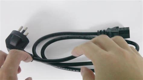 Industrial Thailand Extension Power Cord Plug Universal 3 Round Pins ...