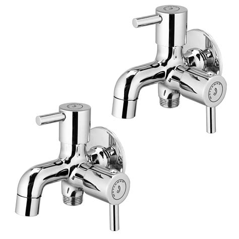Waterman Aria Bib Cock 2 Way Tap for Toilet, Bathroom, Kitchen, Washing ...
