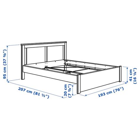 SONGESAND bed frame, brown, 180x200 cm (707/8x783/4") - IKEA