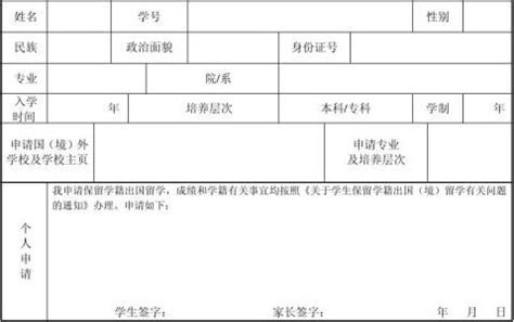 实用的徐州医科大学外国留学生硕士博士入学申请表【】Word模板下载_熊猫办公