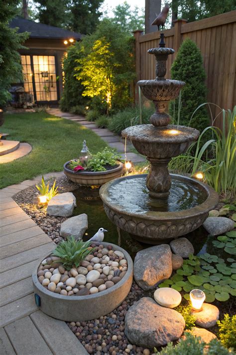 Water Features Integrate Fountain decor into Your garden decor ...