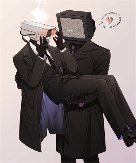 tv man and camera man (skibidi toilet) drawn by goatzzz | Danbooru