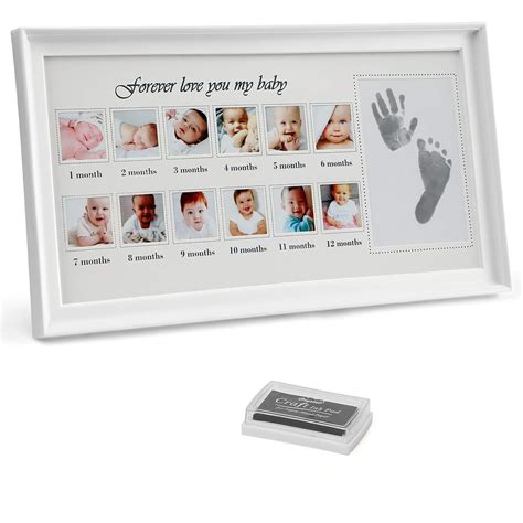 Buy Baby’s First Year Frame Kit, Baby Handprint and Footprint Kit with ...