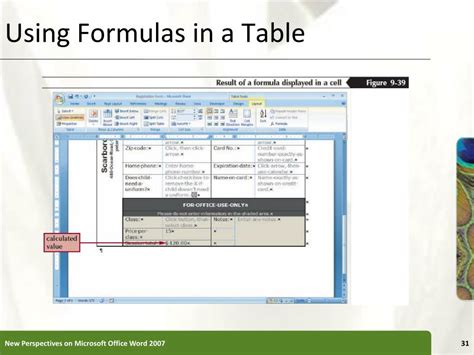 How to Create Formula in Word Table 的图像结果
