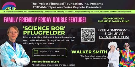 Project Fibonacci Foundation ESTEAMed Speakers Series: Science Bob ...