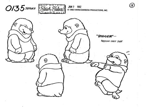Shirt Tales (1982) PART 2 - Model sheets, turnarounds, character ...