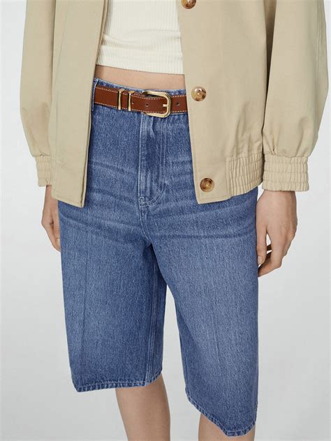 Buy MANGO Women Bermuda Denim Shorts - Shorts for Women 28844262 | Myntra