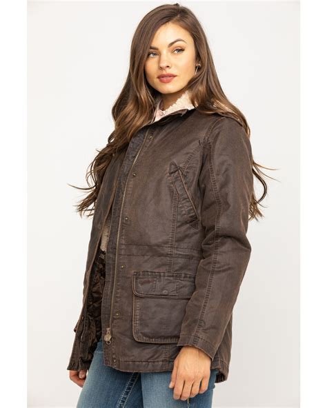Women's Brown Canvas Jackets
