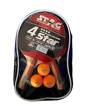 Buy Stag Iconic Wood 4 Star Professional Table Tennis (T.T) Multi-Set ...