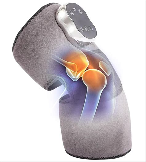 HOUZAIDE Knee Massager for Joint Pain Relief, Advanced 7-Level Heating ...