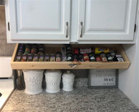 Under Kitchen Cabinets Spice Racks