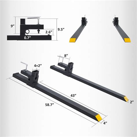 Buy फूस कांटा पर CREWORKS क्लैंप, ट्रैक्टर बाल्टी लोडर के लिए भारी ...