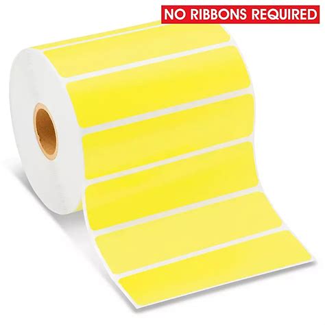 Desktop Direct Thermal Labels - Yellow, 4 x 1" S-14064Y - ULINE