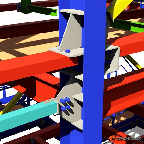 Pipe rack steel detailing in Tekla Structures | Top-engineer.com